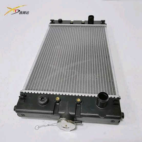 Aluminium generator radiator core with tank and filler cap